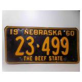 1960 Black w/Orange Nebraska The Beef State