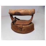 ASBESTOS 72-B Sad Iron - Rust & Patina