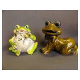 Vintage Green Ceramic Frog "Neil the Frog"