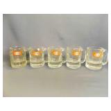5 Vintage A & W Root Beer Glass Mugs Featuring