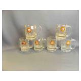 6 Vintage A & W Root Beer "Ice Cold" Float Mugs