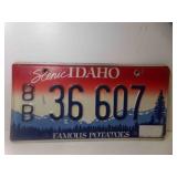 Vintage Scenic Idaho Famous Potatoes License Plate