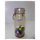 OLD Bail & Trigger Wire Closure Jar with Glass