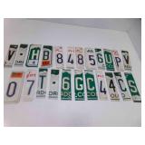 Cut Up Pieces of License Plates