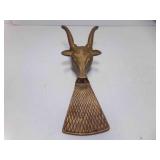 Vintage 11" Solid Brass Boot Jack Bull or Steer