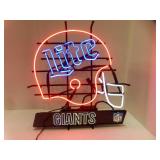 NFL NEON Giants Football Helmet Miller LITE Light