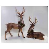 2 Hobby Lobby Reindeer Wearing Holiday Wreath