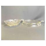 8" Fire King Clear Pressed Glass Trivet - Clear