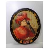 1987 Reproduction Oval Metal Coca-Cola Tray