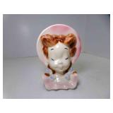 Vintage Royal Copley Ceramic Young Girl Head Vase