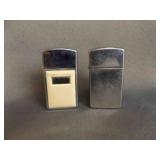 2 1986-2000 Slim Zippo Lighters One With White