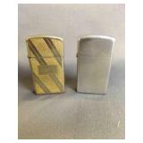2 1966-1985 Ladies Zippo Lighters One Coop Two