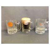 3 Vintage A&W Root Beer Mugs - Mini or Sample