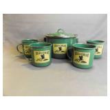 Set of Field & Stream Enamelware Camping Cookware