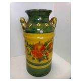 Folk Art Farm House Decorative Pottery Milk Can