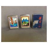 2 Zippo "Destination Series" Lighters - One
