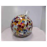 Mosaic Glass Disco Ball Spherical Vase