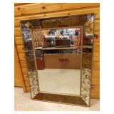 36" X 48" Vintage Wall Mirror - Hang Either Way