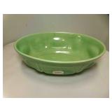 Vintage Haeger Pottery Bowl Light Green Glaze