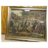1960 Framed Print Countryside Group Gathering