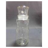 1991 Clear Glass 75th Birthday Mr. Peanut Canister