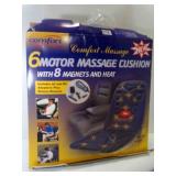 NEW Open Box Comfort 6 Motor Massage Cushion