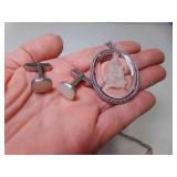 1973 AVON Diana the Huntress Pendant Necklace