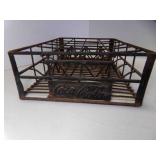 Vintage Metal Coca-Cola 24 Bottle Crate Oklahoma