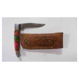 Folding Pocket Knife With Sheath