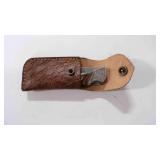 Folding Pocket Knife With Sheath