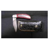 Folding Pocket Knife With Sheath