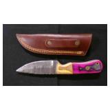 Spear Point Knife With Sheath