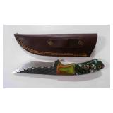 Straight Back Knife With Sheath
