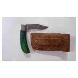 Folding Pocket Knife With Sheath