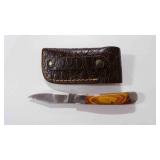 Folding Pocket Knife With Sheath