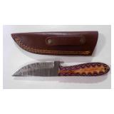 Straight Back Knife With Sheath