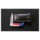 Folding Pocket Knife With Sheath