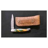 Folding Pocket Knife With Sheath