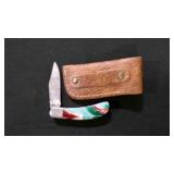 Folding Pocket Knife With Sheath