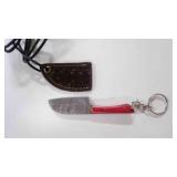 Miniature Cleaver Knife W/Sheath & Keychain