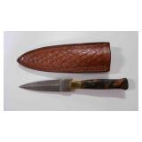 Double Edge Dagger Knife With Sheath
