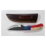 Drop Point Knife With Sheath