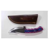 Gut Hook Knife With Sheath
