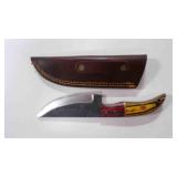 Straight Back Knife With Sheath