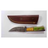 Straight Back Knife With Sheath