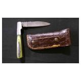 Folding Pocket Knife With Sheath