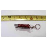 Miniature Folding Pocket Knife With a Keychain