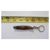 Miniature Folding Pocket Knife With a Keychain