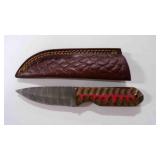 Spear Point Knife With Sheath