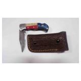 Folding Pocket Knife With Sheath